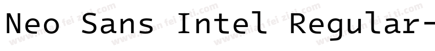 Neo Sans Intel Regular字体转换